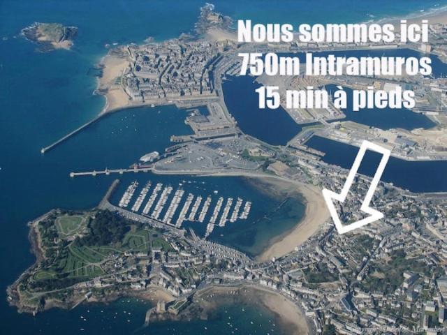 Chambre - Bed & Breakfast - Plage 50M - Residence Saint-Malo Exteriér fotografie